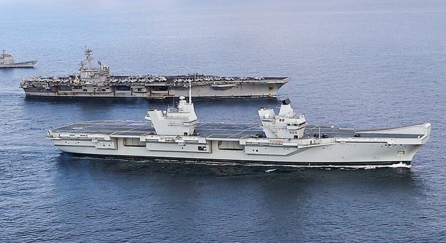 Queen Elizabeth Class and Nimitz Class Carrriers
