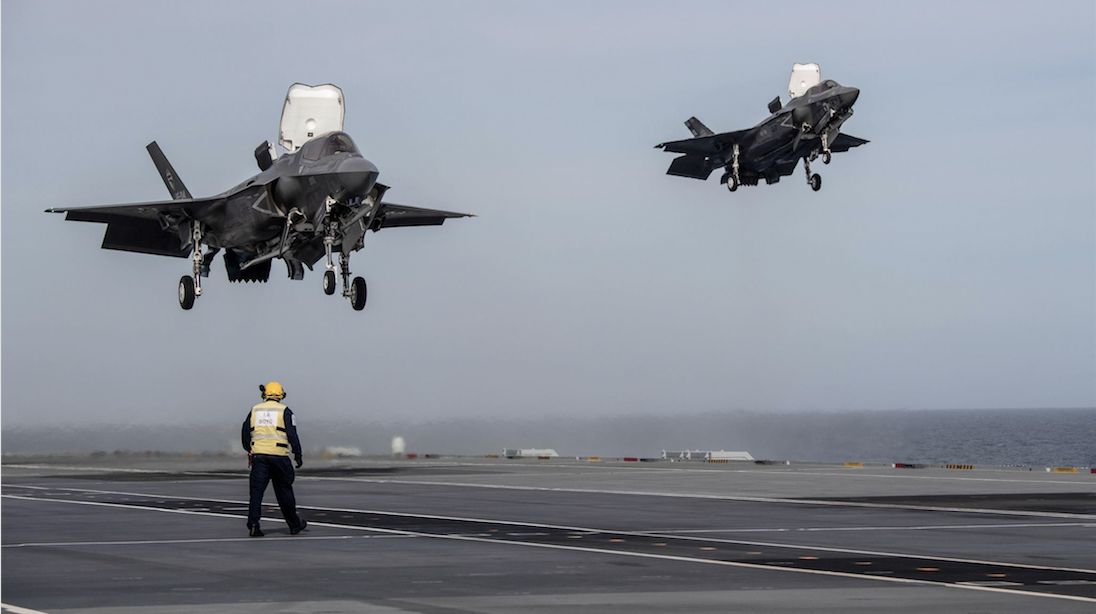 F-35B Stealth Fighters Carry Out Vertical Landings
