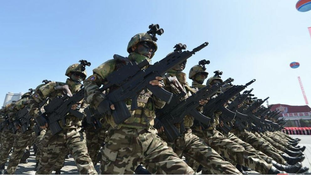 North Korean Special Forces on Parade