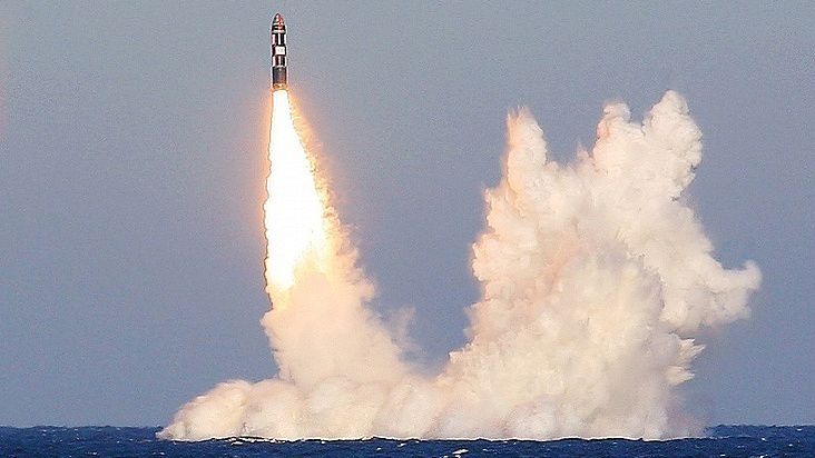 Launch of RSM-56 ICBM