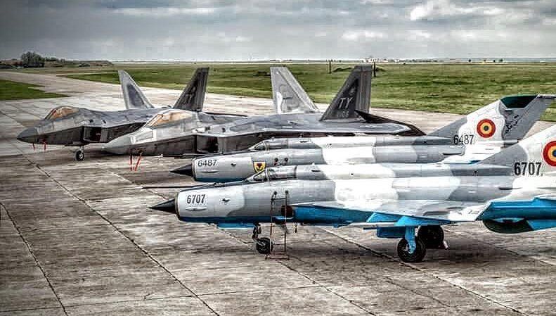 MiG-21 Fishbeds and F-22 Raptors