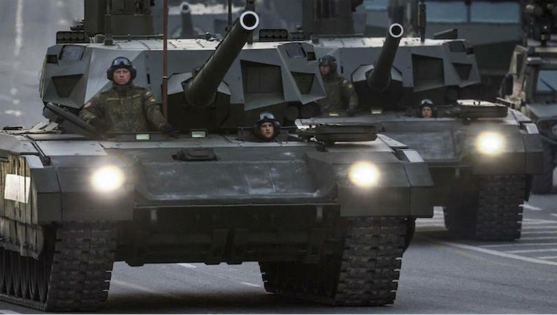Russian T-14 Armata Battle Tanks