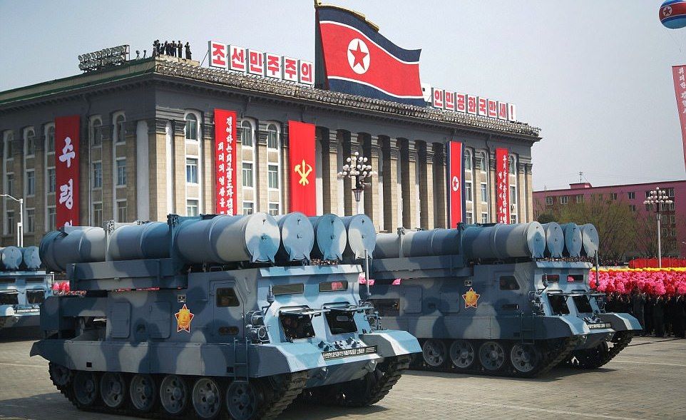 Korean People's Army Kumsong-3 Cruise Missile Batteries on Parade