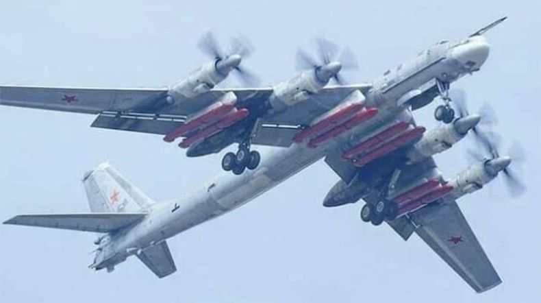 Tu-95 with Eight Kh-101 Cruise Missiles
