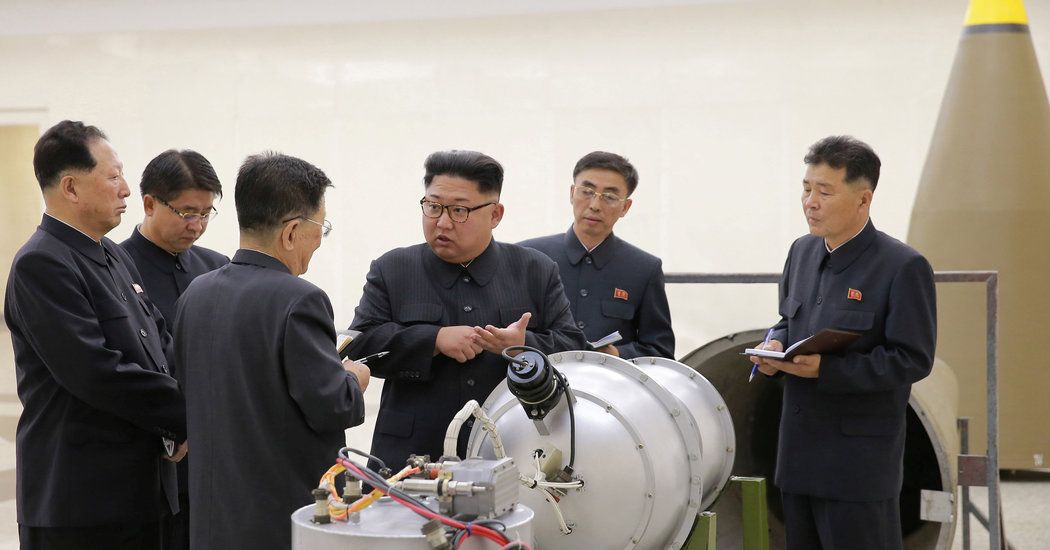 North Korean Military Leadership Inspect Miniaturised Thermonuclear Warhead