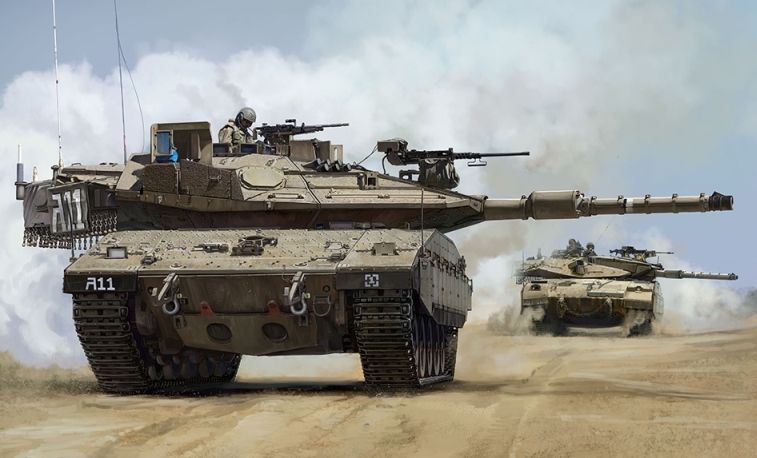 Israeli Merkava Battle Tanks
