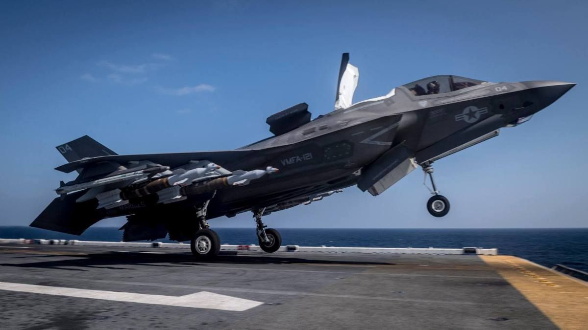 F-35B Takes Off From Carrier USS Wasp