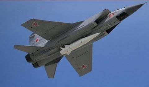 MiG-31 Interceptor with Kh-47M2 Hypersonic Ballistic Missile