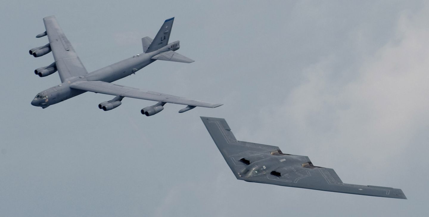 B-52H Stratofortress and B-2 Spirit Strategic Bombers