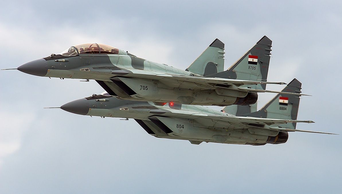 Egyptian Air Force MiG-29M Twin Engine Fighters 