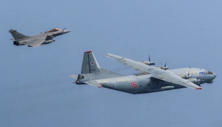 Rafale Intercepts An-30 Over the Baltic Sea
