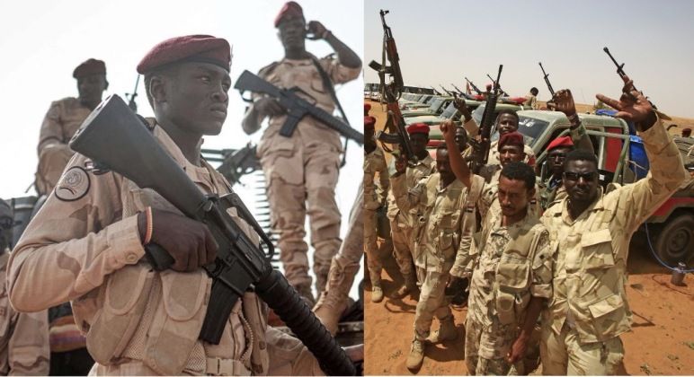Sudanese Rapid Intervention Forces Militiamen 