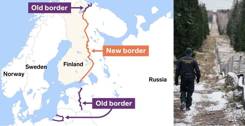 NATO-Russian Borders Pre and Post Finnish Accession (B. Insider)