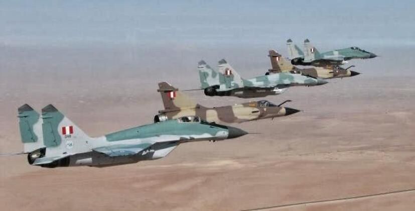 Peruvian Air Force MiG-29 and Mirage 2000 Fighters