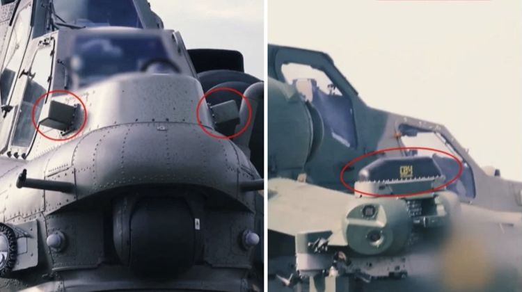 New Electronic Warfare Antennas on Mi-28 Attack Helicopter