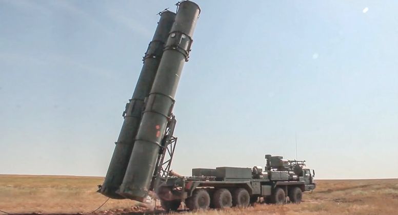 Surface-to-Air Missile Launcher From S-500 Air Defence System