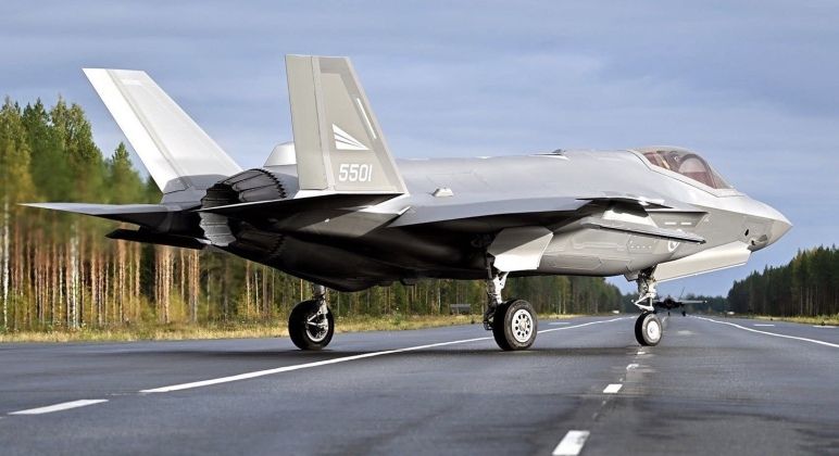 Royal Norwegian Air Force F-35A Operates From Finnish Highway During Joint Exercises
