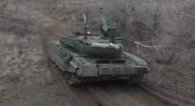 Russian Army T-90M During Operational Deployment in the Ukrainian Theatre