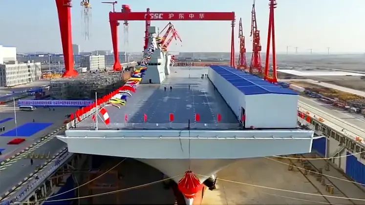 Type 076 Class Carrier Before Launch
