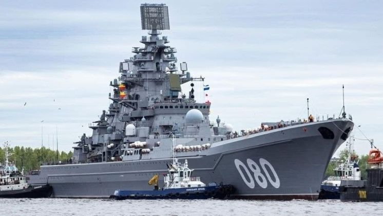 Russian Kirov Class Nuclear Powered Cruiser Admiral Nakhimov After Refurbishment