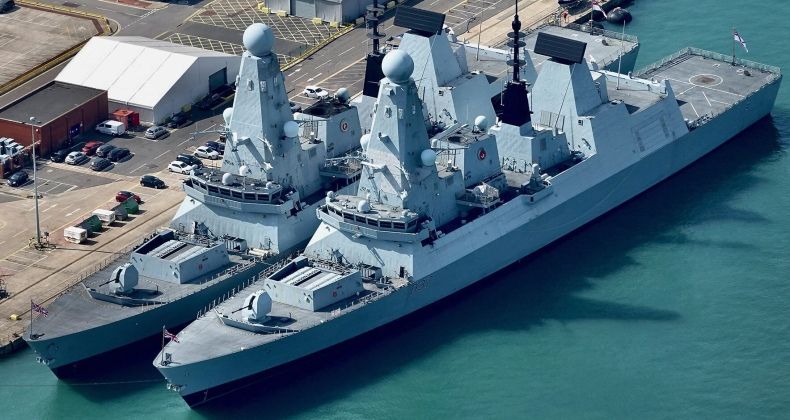 British Royal Navy Type 45 Class Destroyers