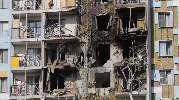 One of Multiple Moscow Apartment Blocks Struck by Ukrainian Drones