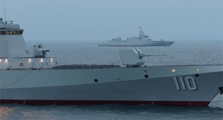 Type 055 Destroyers Anqing and Dongguan