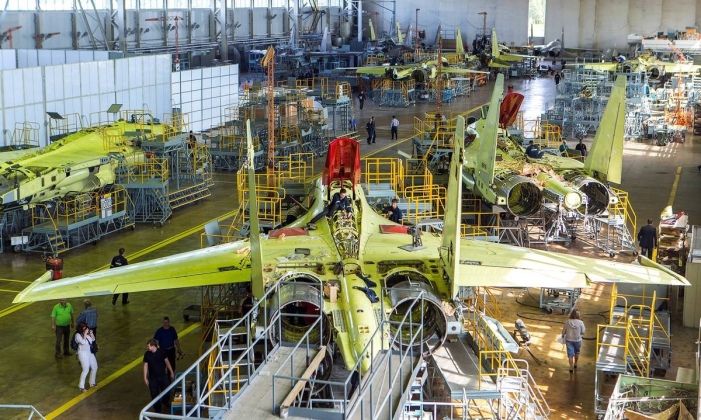 Su-35 Production at the Komsomolsk on Amur Aircraft Plant