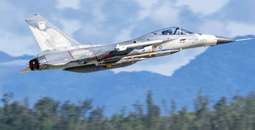 F-CK with Hsiung Chia Missile Under Wing