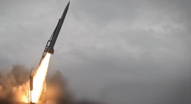Ukrainian FP-7 Ballistic Missile Launch