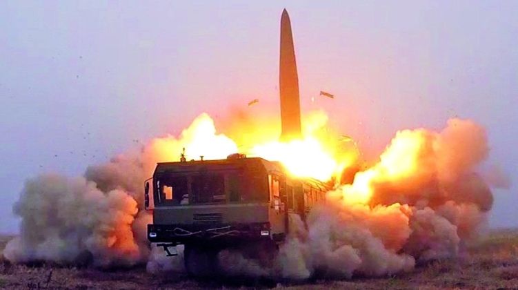 Ballistic Missile Launch From Iskander-M System