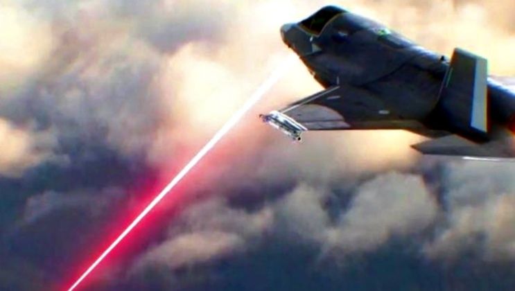 F-35 Using Directed Energy Weapon - Artwork