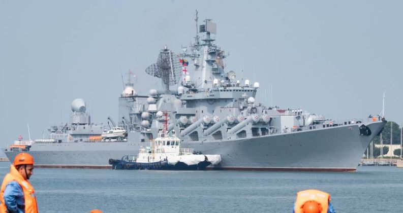 Russian Navy Cruiser Varyag in Qingdao