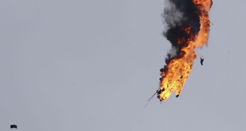 Turkish Shootdown of Syrian Mi-17 Helicopter Over Syria`s Idlib Governate in 2020