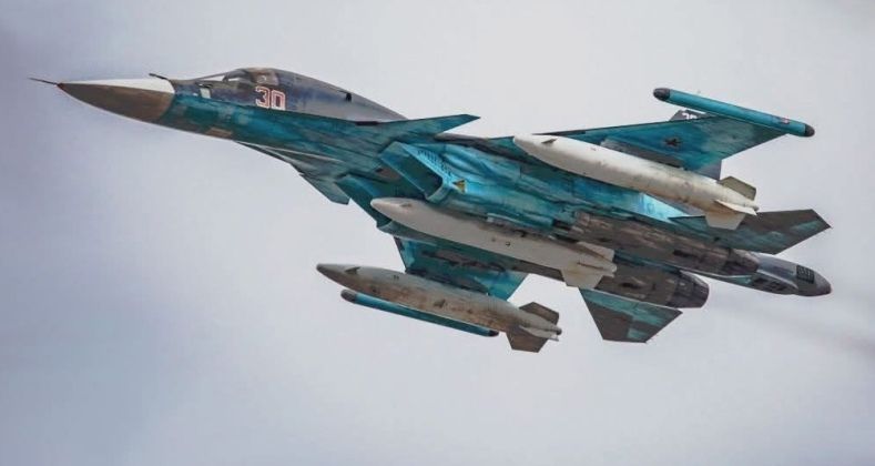 Su-34 with 3000 Litre External Fuel Tanks