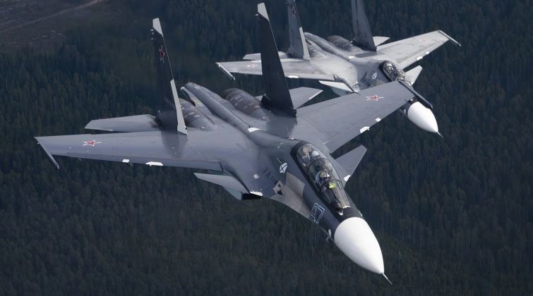 Russian Navy Su-30SM Fighters