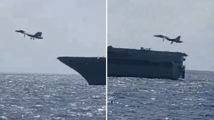 J-15T Conducts Touch-and-Go Landings on the Supercarrier Fujian in June 2026