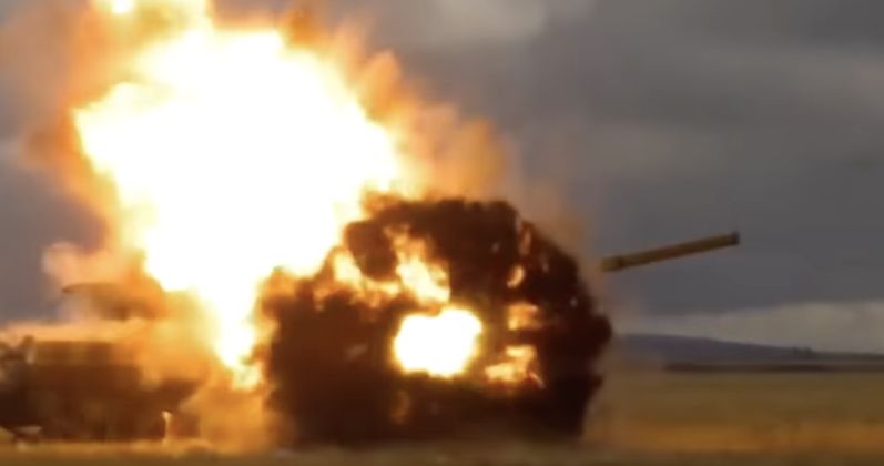 Explosions From First and Second Arena Active Protection System Intercepts