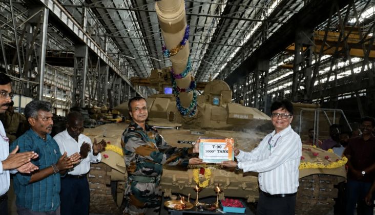 1,000th T-90 Tank Produced in India