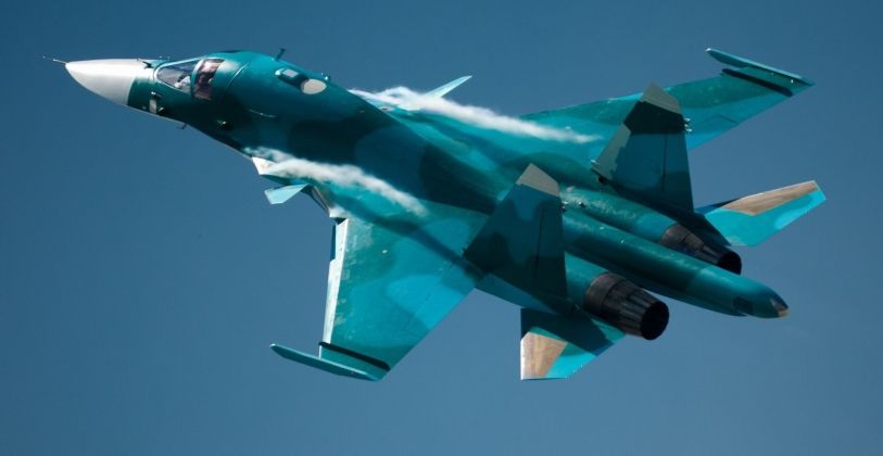 Su-34M From Latest Production Batch with New Antenna