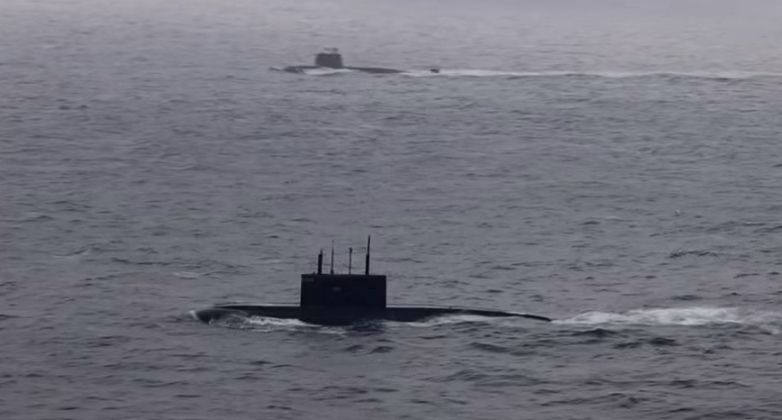 Russian Kilo Class and Chinese Type 039B Class Attack Submarines