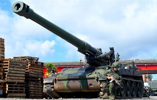 Republic of China Army M110 203mm Howitzers