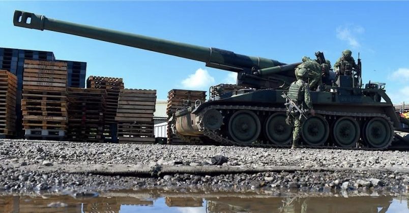 Republic of China Army M110 203mm Howitzers