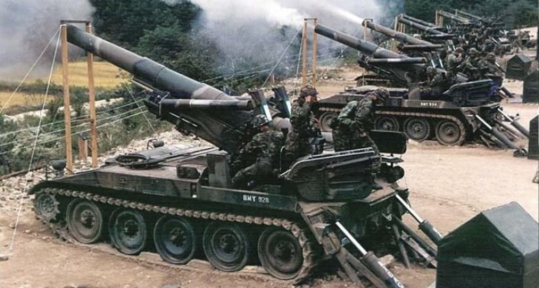 M110 203mm Howitzers