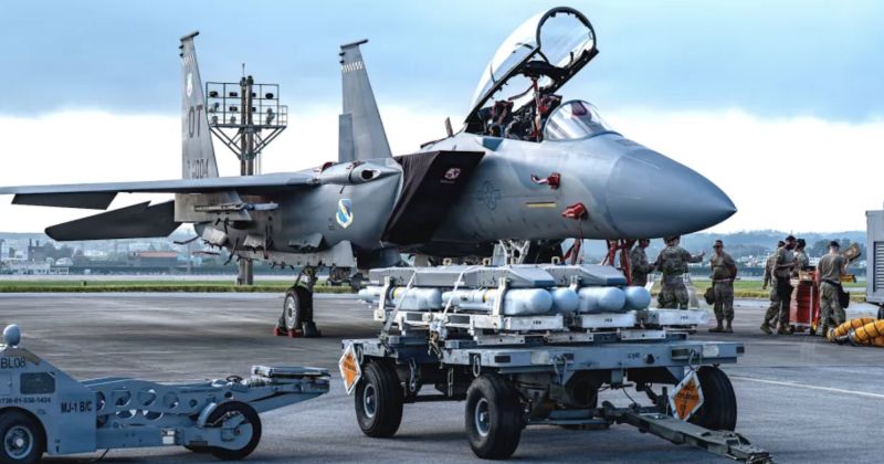 F-15EX with GBU-53/B Small Diameter Bomb IIs