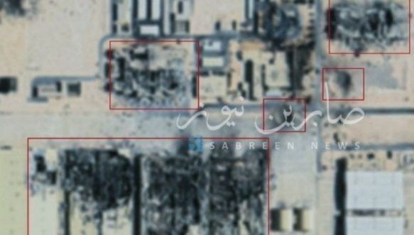 Satellite Image Showing Destruction at Al Udeid Airbase