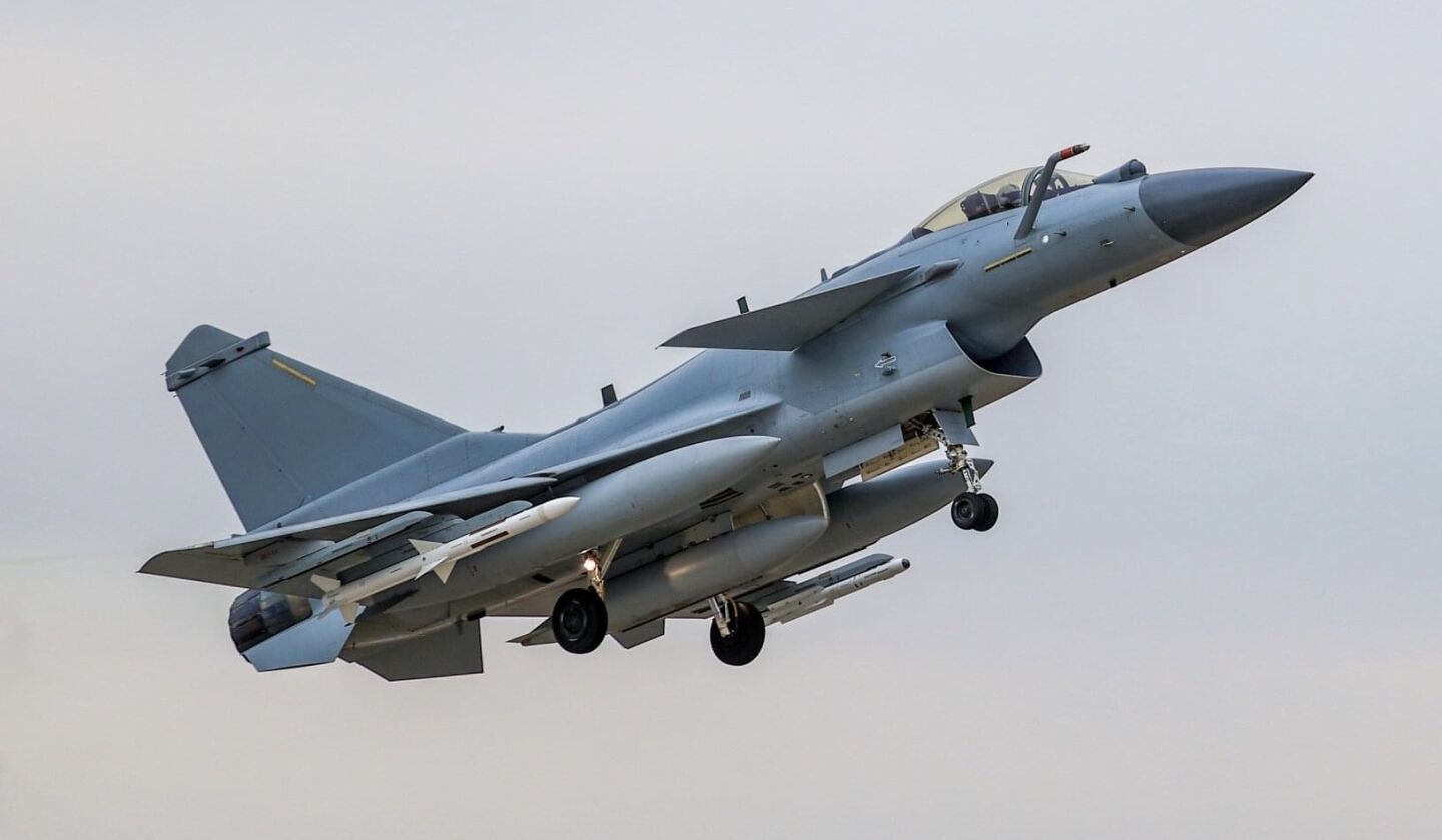 J-10C with PL-10 and PL-15 Air-to-Air Missiles