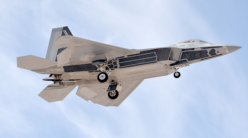 F-22 with Reflective Mirror Stealth Coating