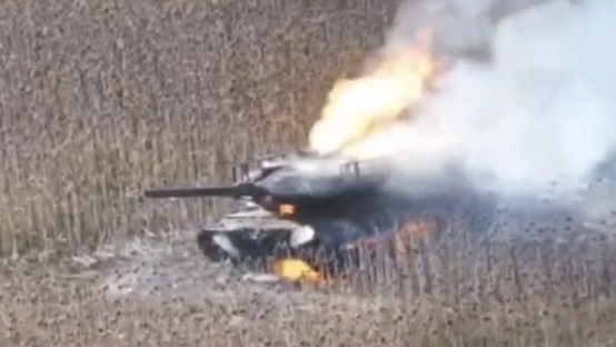 German Supplied Leopard 2A6 Tank Destroyed in Kursk in September 2024