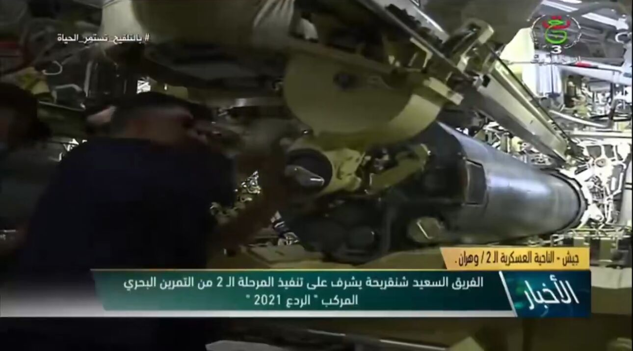 Algerian Navy Personnel Load Munitions Onto Kilo Class Submarine
